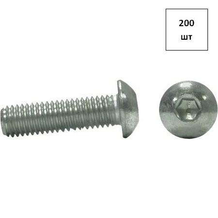 Винт 10х12 кп 10.9 ISO 7380 п/кр. оц. полн.резьба 200шт FORTLUFT sts016396