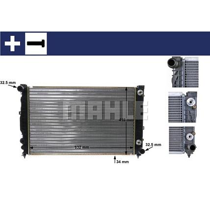 Радиатор охлаждающей жидкости VW PASSAT/ AUDI A4/A6 cr648000s