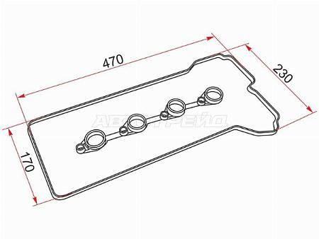 Прокладка клапанной крышки HYUNDAI/KIA  SOLARIS/RIO