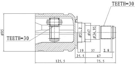 ШРУС PCV1777