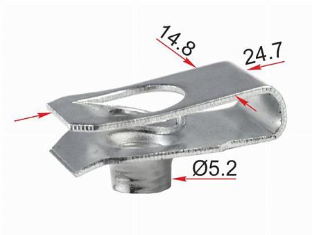 Зажим металлический под болт GM (1 шт.)
