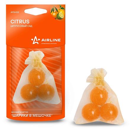 AIRLINE AFSH122 Ароматизатор "Шарики в мешочке" Цитрусовый сад