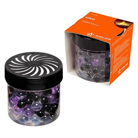 AIRLINE AFSH180 Ароматизатор-банка с гелевыми шариками KING