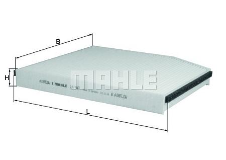 Фильтр салона FORD TRANSIT 12- LA947