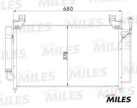 Конденсер MAZDA CX-7 2.3 07- accb084