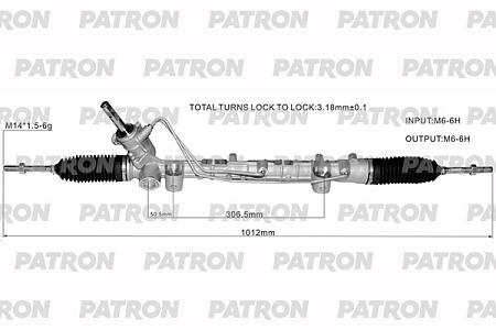 PSG3140 Рейка рулевая