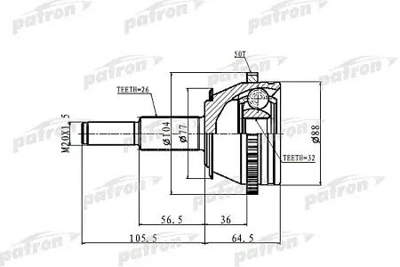 ШРУС PCV9980