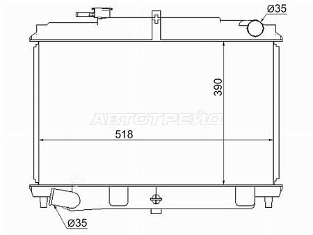 Радиатор Nissan Atlas F 92-02