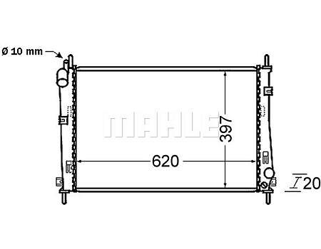 Радиатор охлаждающей жидкости FORD MONDEO III cr1137000s