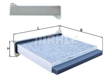 Фильтр салона MITSUBISHI LANCER/OUTLANDER -07 угольный LAK485