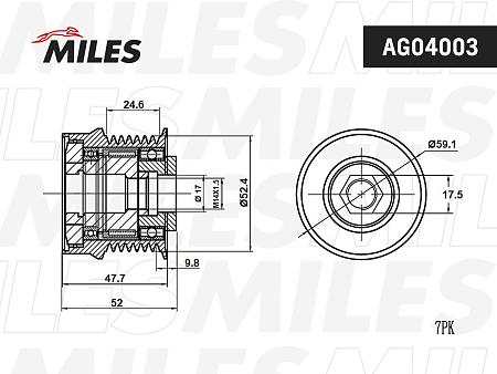 Муфта свободного хода TOYOTA CAMRY 3.5 06- AG04003