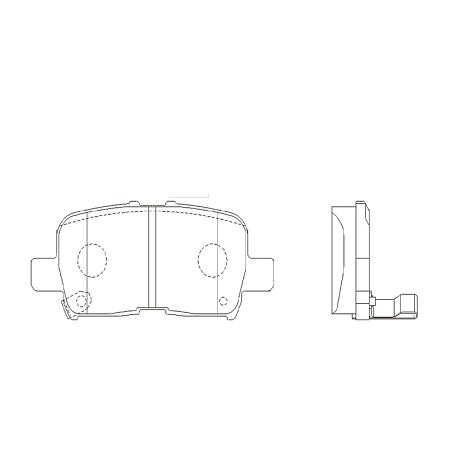 GK0332 Колодки тормозные HONDA NSX/ACURA NSX задн.