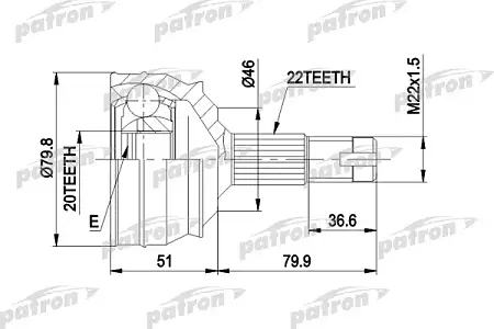ШРУС PCV1013