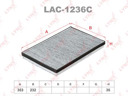 Фильтр салонный угольный MB SPRINTER 06> lac-1236c