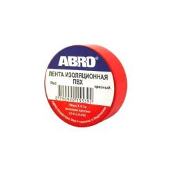 ABRO ET-912-R-RED Лента изоляционная 18 мм x9,1м толщина 0,12 мм ПВХ красная от -3C до +80 C ET-912-R-RED