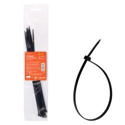 Стяжки (хомуты) кабельные 3,6*300 мм, пластиковые, черные, 10 шт. ACT-N-25