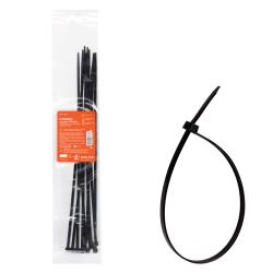 Стяжки (хомуты) кабельные 4,8*350 мм, пластиковые, черные, 10 шт. ACT-N-27