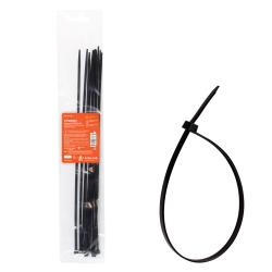 Стяжки (хомуты) кабельные 4,8*400 мм, пластиковые, черные, 10 шт. ACT-N-29