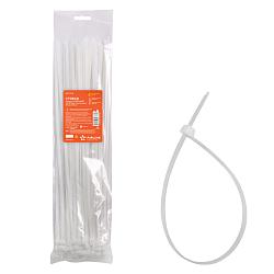 Стяжки (хомуты) кабельные 4,8*400 мм, пластиковые, белые, 100 шт. ACT-N-14